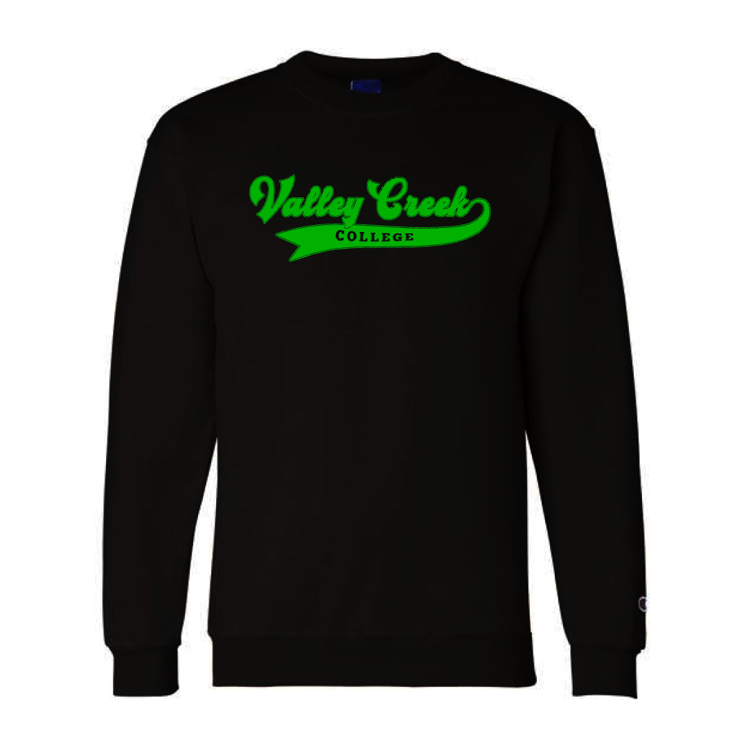 Baseball Script - Green on Black