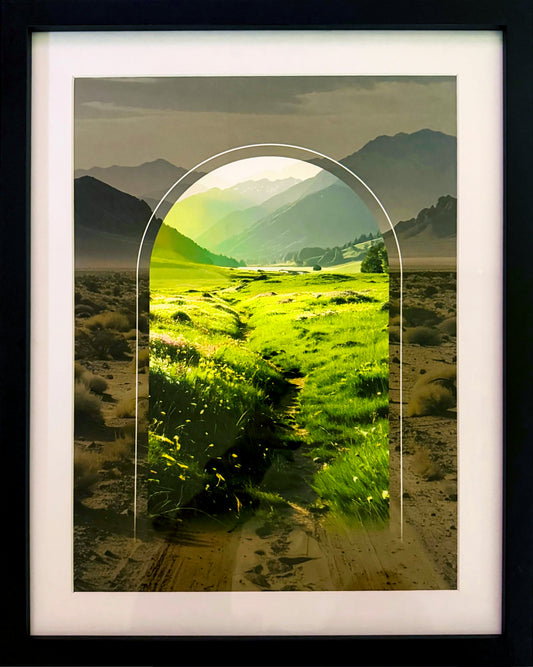 Doorway to a Good and Beautiful Life Framed Print