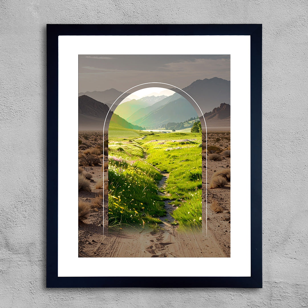 Doorway to a Good and Beautiful Life Framed Print