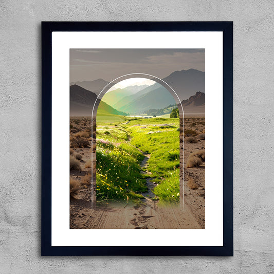 Doorway to a Good and Beautiful Life Framed Print