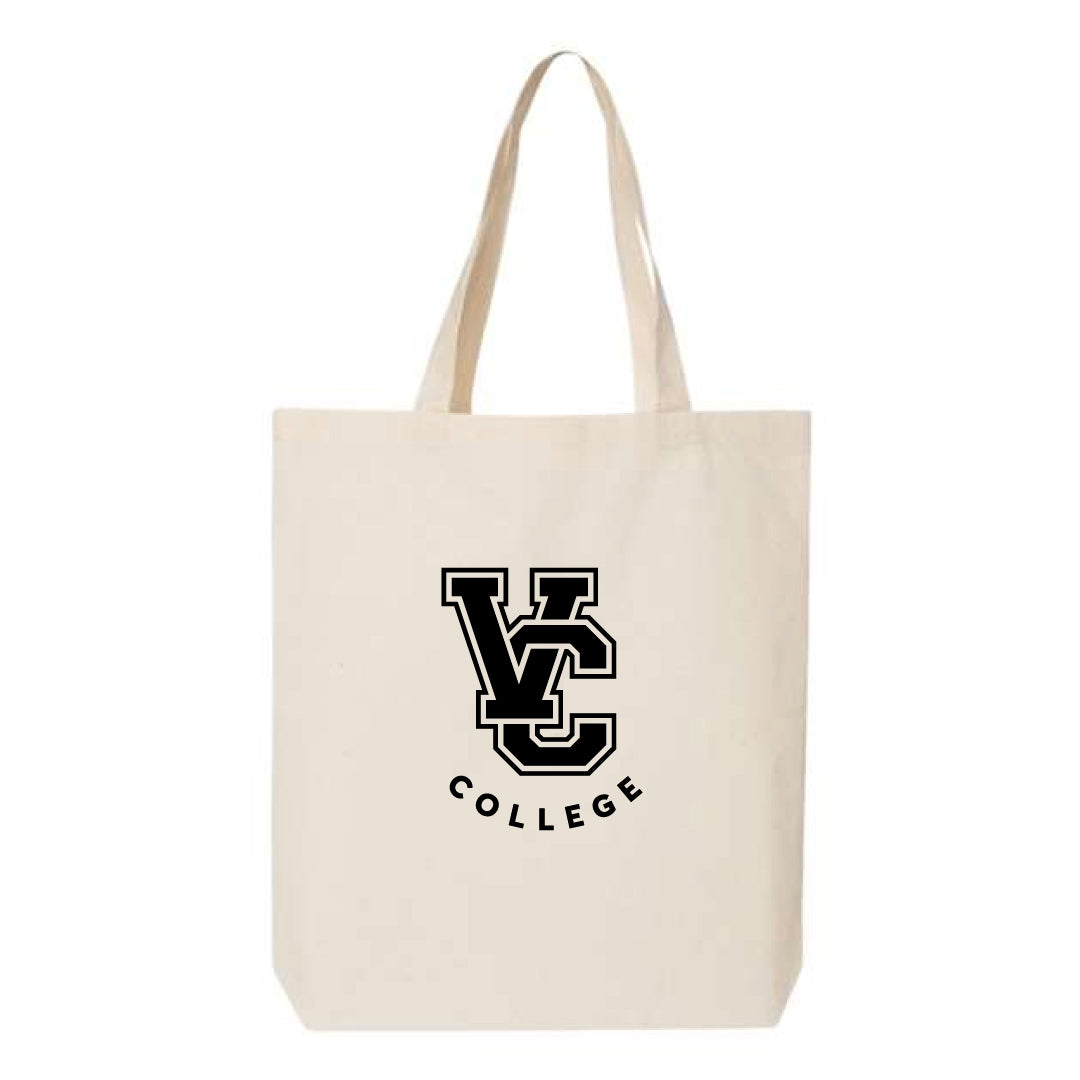 Tote - Athletic Monogram - Black on Natural