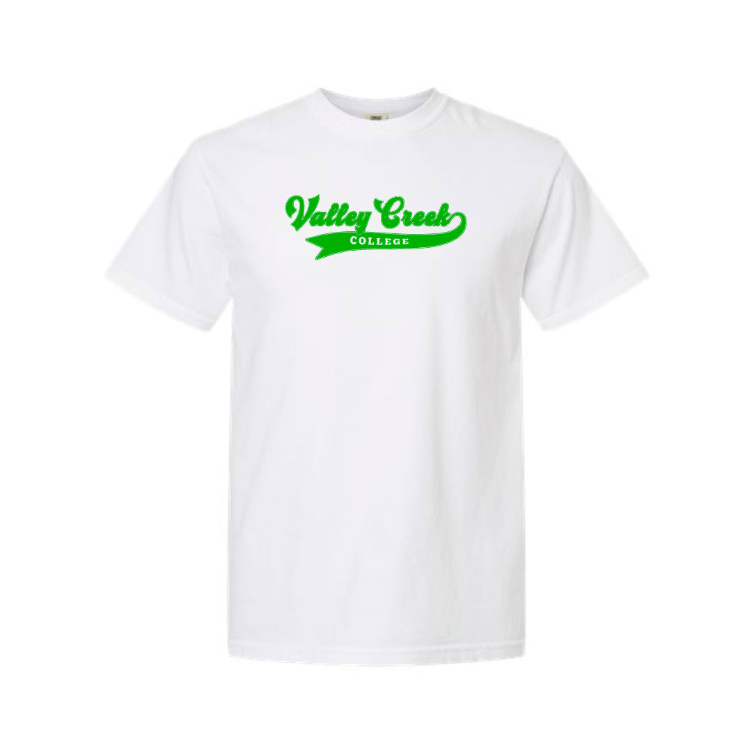 Baseball Script - Green on White
