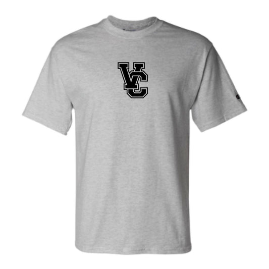 Athletic Monogram - Black on Light Steel