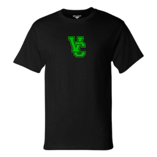 Athletic Monogram - Green on Black
